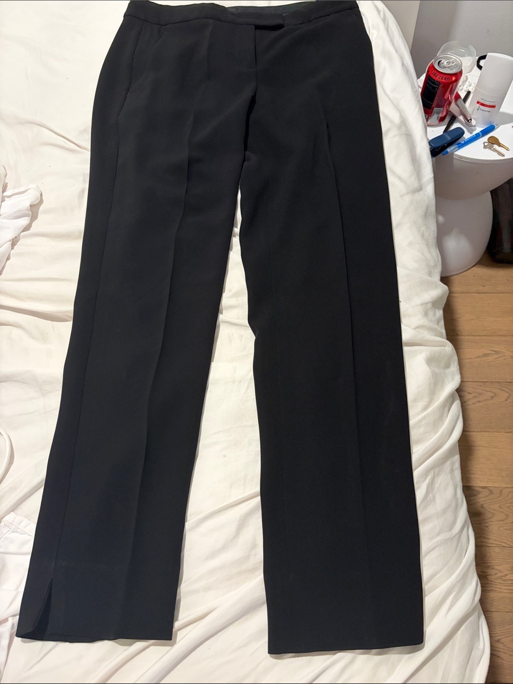 Theory Black Women's Straight-Leg Dress Trousers